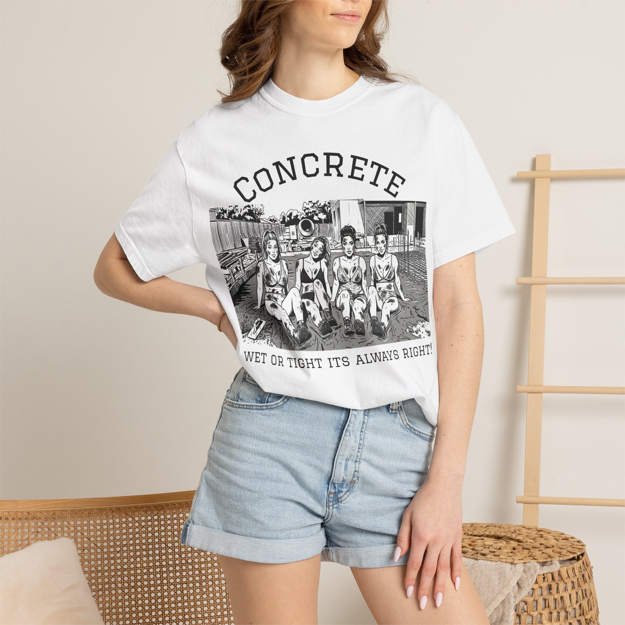 Concrete girls graphic tee