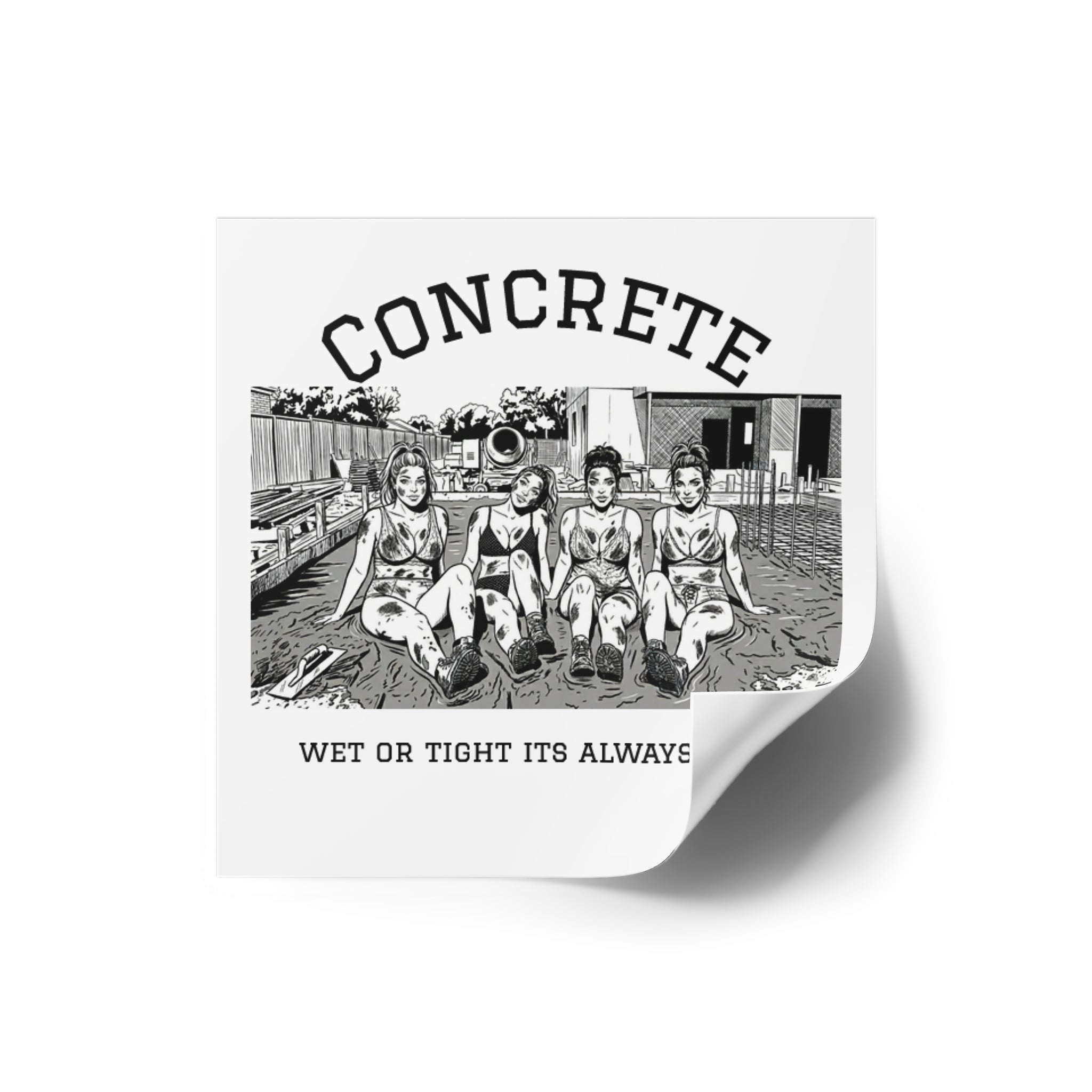 Concrete girls sticker
