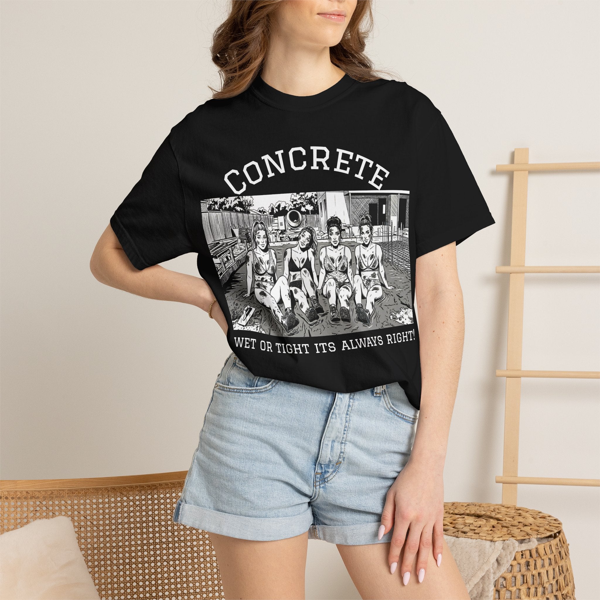 Concrete girls graphic tee