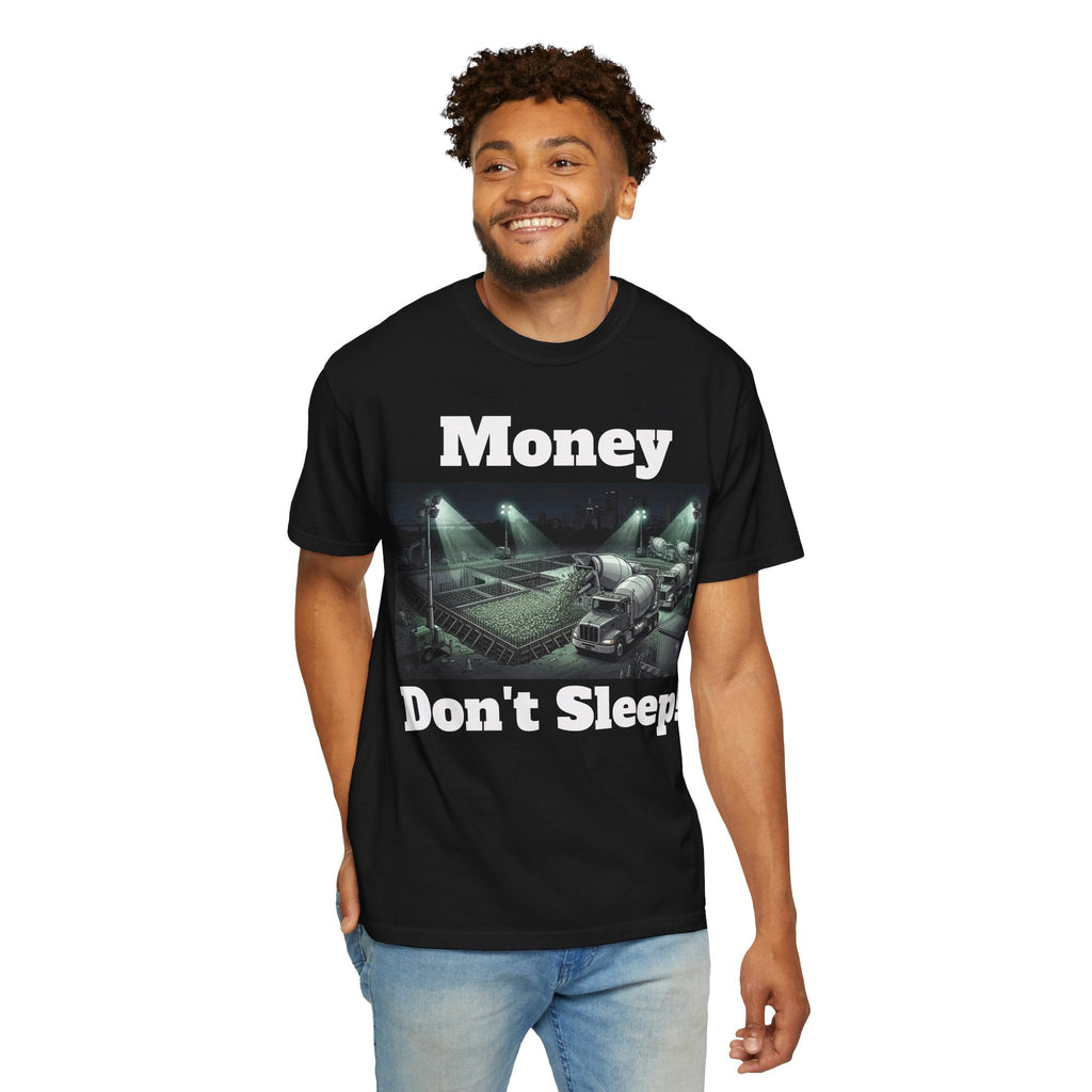 Money Don’t Sleep T-Shirt — Streetwear Graphic Tee for Concrete Hustlers